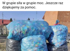 Zbieracze korków dla chorych osób.