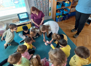 Udział w akcji profilaktycznej organizowanej przez Polskie Towarzystwo Studentów Stomatologii - oddział Łódź.